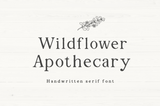 Wildflower Apothecary Font